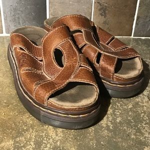 Dr Martens Airwair Brown Leather Sz 8 Sandal A3773